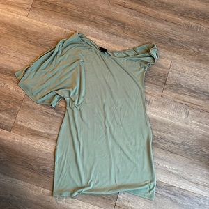 One off the shoulder knit dress